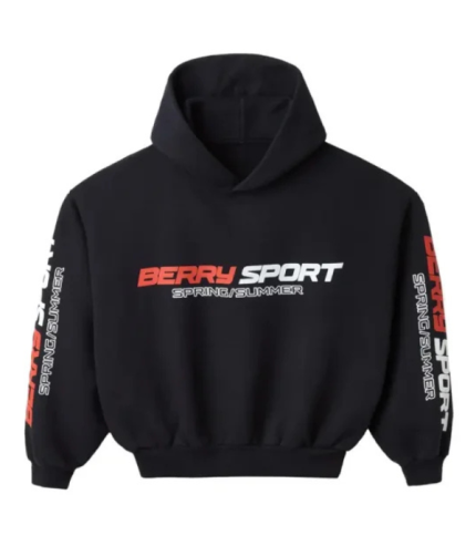 Cropped Berry Sport Gv Gallery Hoodie