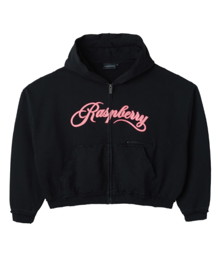 Gv Gallery Raspberry Cream Black Windbreaker Hoodie