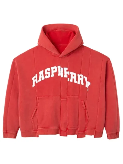 Raspberry Hills Gallery spliced hoodie red