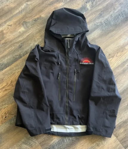 Raspberry Hills Jacket Cropped Black Rain