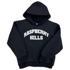 Raspberry Hills Logo Youth Gv Gallery Hoodie Black
